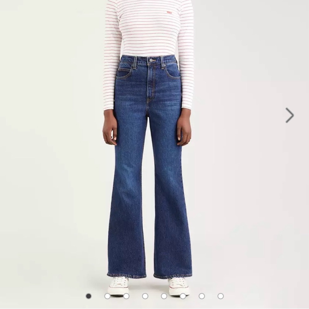 Levi’s 70s High Flare Dark Wash